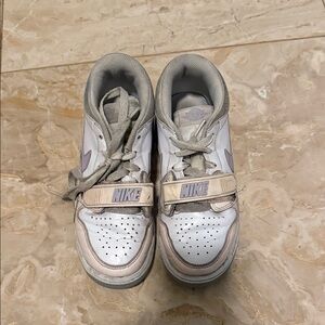 Nike Air Jordan Kids White and Gray Shoes Size 3.5Y